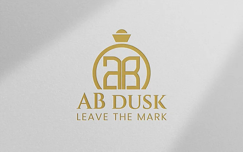 AB Dusk Perfume logo design