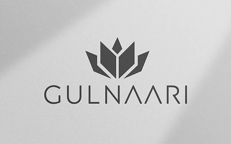 Gulnaari jewelry brand logo design