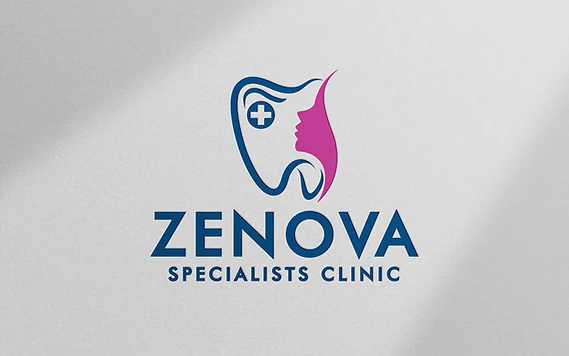 ZENOVA Specialists Clinic logo design